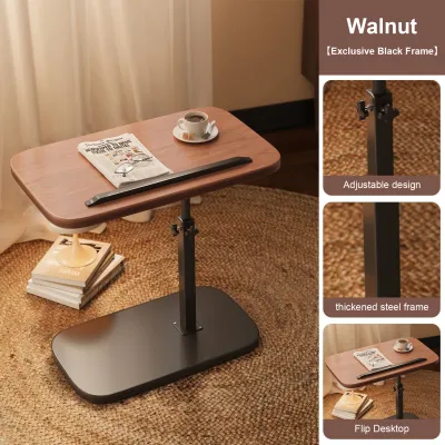 BITASSET High end retro vintage Cloud coffee table - made of walnut wood Center Table Coffee Table Tea Table Clouds Shaped Sofa Table Balcony Table Study Table Sofa Side Table (Easy Assembly)