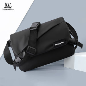 LouisWill Men Bags Fashion Shoulder Bag Cross Body Bag Leisure Messenger Bag Splicing Contrasting Colors Large Capacity Sling Bag Lightweight Casual Bag Men Fashion Leisure Bag Oxford Waterproof for Sport Street Travel Outdoor