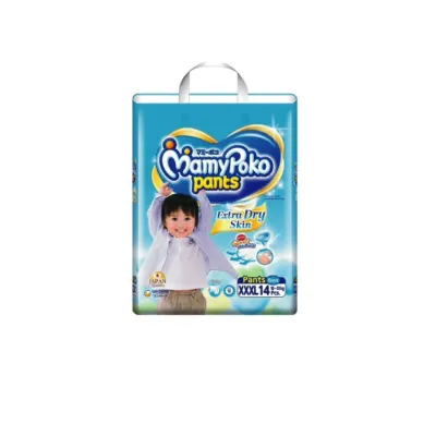 (ORIGINAL WITH CODE) WJS MamyPoko Extra Dry Skin Pants XXXL Diaper Diapers Overnight Absorbency Pants 3XL for Boy & Girl XXXL14 [FREE RM 50 VOUCHER]