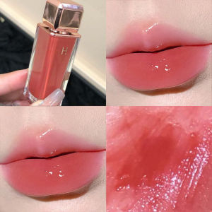 FAYANZI ลิปไฟหน้ากระจกแล็คเกอร์โชคดีกระจกเงาใสกันน้ำไม่มีรอยเปื้อนบนถ้วยริมฝีปากเต็มลิปกลอสแสงน้ำ