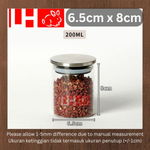 LH Airtight Glass Container Food Storage Bekas Kuih Raya Kedap Udara Balang Kaca Glass Jar 玻璃罐