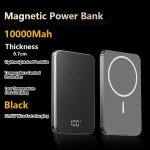20000mAh Magnetic  Built-in line With Foldable Stand Fast Wireless Charger 15W