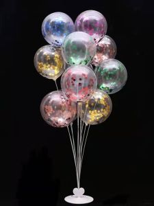 ĐẸP DỄ THƯƠNG set 7 bóng có trụ đi kèm mẫu mới trang trí sinh nhật đám cưới