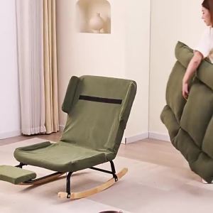 New Single Person Sofa Chair Lazy Rocking Recliner Chair Household Leisure Swing Sofa for Living Room Balcony