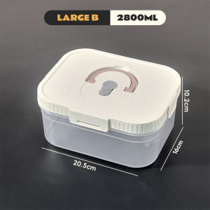 [6 Sizes] Worthbuy Bekas Penyimpanan Makanan Segar Fresh Box Container Stackable Food Container Freezer Safe Container