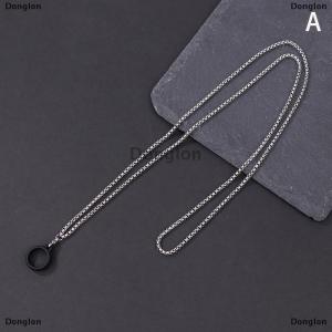 [COD] Donglon สายคล้องปากกาป้องกันการสูญหายสายคล้องคอโลหะแบบพกพาป้องกันการตกสายคล้องโลหะสายคล้องเชือกเส้นเล็กสายสะพายโซ่กระดูกงูพร้อมแหวนเศษหินหรืออิฐ