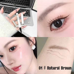 2In1 Double Head 3D Liquid Eyebrow Pencil with Brush Waterproof Long Lasting Eyebrow Pencil Brush Make Up