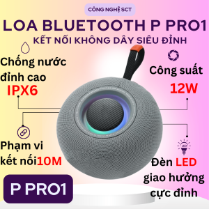 Loa Bluetooth P PRO 1 - Thiết Kế Đẹp Âm Thanh Sống Động Thiết Kế Hợp Để Mang Đi Du Lịch - BẢO HÀNH 1 ĐỔI 1 từ Mường Thanh Royal