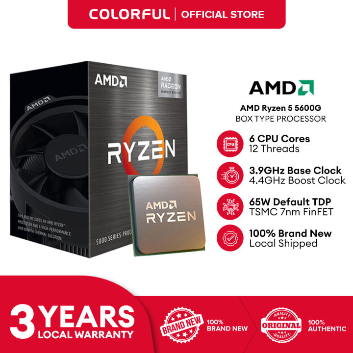 Amd Ryzen 5 5600g Boxed Desktop Processor W Amd Wraith Stealth Cooler Lazada Ph 9157