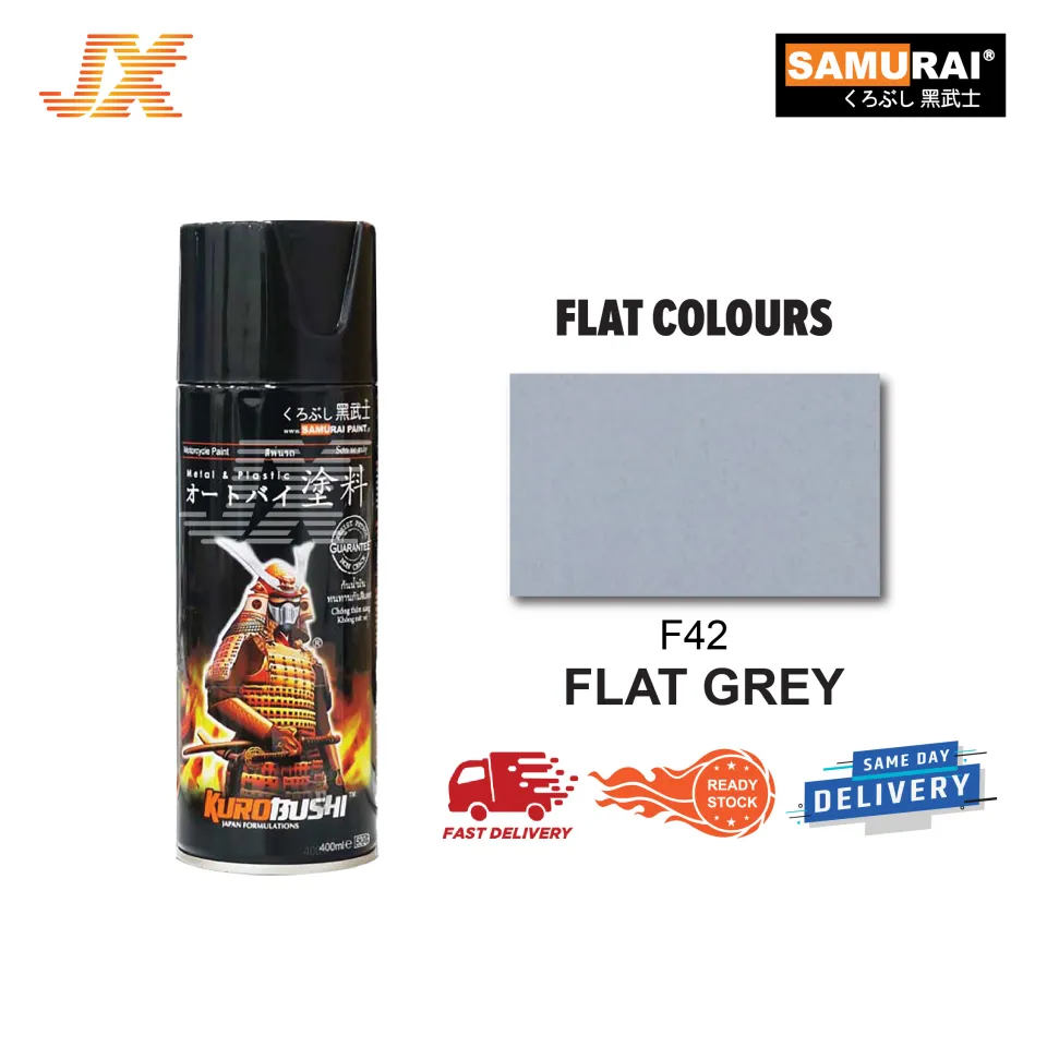 Samurai Paint Flat Colours Aerosol Motor Spray Paint Cat Motor JX DIY 400ml  F1 Flat Clear