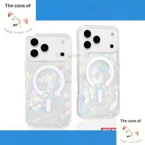 Magnetic Case for iPhone 17 Pro Max/17 Pro/17 Air/17/16/15/14/13 Cute Glossy Shockproof Case