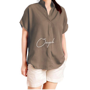 REAL PICT Blouse Lindsay Atasan Wanita Atasan Kasual Atasan Kerja