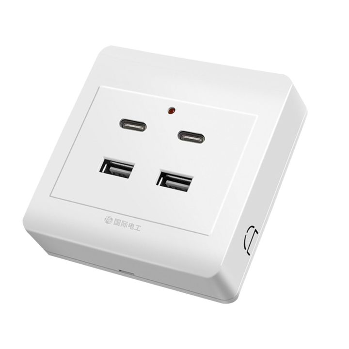 Upgraded USB Wall Outlet 2/4 Wall Outlet Receptacle TamperResistant