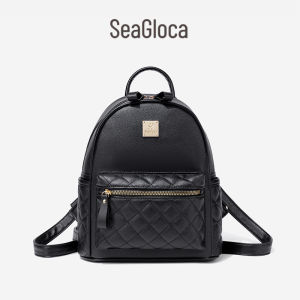 Seagloca ใหม่หนังนุ่ม Pu แฟชั่นปักเพชรเดินทางกระเป๋าเป้สะพายหลังสำหรับผู้หญิง