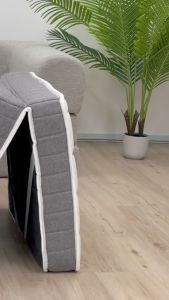 Fold 6 Inch Trifold Cooling Pocketed Spring Mattress Foldable