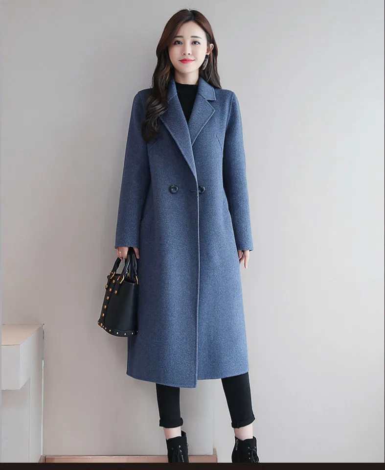 SE woolen coat women, new medium-length and large-size woolen