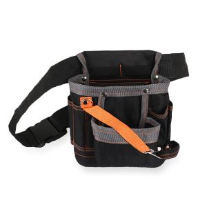 LE6Y Waterproof Maintenance Adjustable Belt with 8 Pockets Oxford Cloth Toolkit Electrician Tools Bag Instrument Pouch