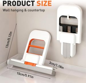 มินิพับได้เดสก์ท็อป Mop มินิฟองน้ำmop สำหรับพื้นที่ขนาดเล็ก ระบบทำความสะอาดเปียกและแห้งใช้แบบพกพา Mops ขนาดเล็ก มือล้างฟรีที่มีประสิทธิภาพกำจัดคราบ Mop การทำความสะอาดทนทานและเช็ดผ้าฝ้าย Mop