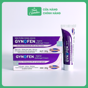Kem bôi nấm ngứa vùng kín GYNOFEN dưỡng ẩm khử mùi 20g