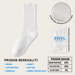 FHYL Womens Korean Solid Casual White High Top Socks Cotton Fashion Wide Mouth Soft Sock For Women