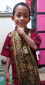 setelan songket naga bintang warna marun