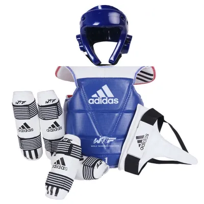 9-in-1 Taekwondo Protective Gear Full Set Adult Children Taekwondo Practical Protective Gear Gym Training Protective Gear Boys Girls Five