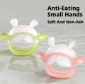 【WITH BOX】 Rabbit Sleeve Hand Teether PP Silica Fruit Can Be Sterilized at High Temperature. 