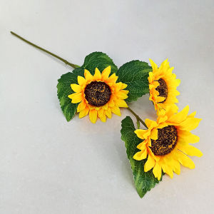 Bunga Matahari Besar Tangkai Hiasan Buket Satuan Mix Artificial Sun Flower Dekorasi Murah PBP161