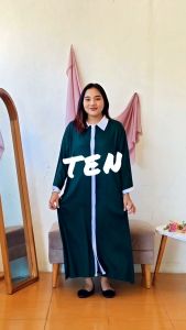 HELENA Home Dress Piyama Kancing Daster Premium Busui dan Lahiran Hospital Friendly Bahan Rayon Size Jumbo by KAINRANAH