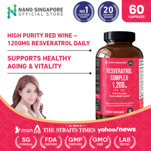 Resveratrol Complex 1200mg - Anti-aging Antioxidant-Rich Berries Beauty Skin Supports Healthy Aging and Vitality
