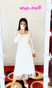 DRESS KNIT KOMBINASI TUTU KOREA IMPORT FASHION WANITA