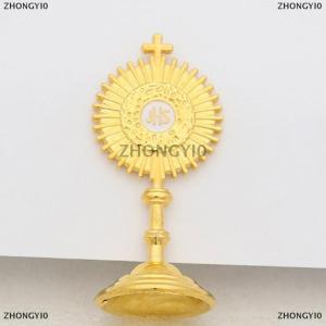 [COD] ZHONGYI0 Catholic Communion Statue Hominum Salvator Home Office Table Decoration Cross Figurine Religion Gift