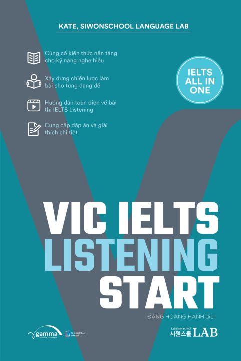 Sách - Vic Ielts Listening Start 189K (Bìa xanh)