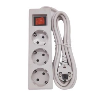 NOBLELUX with ON/OFF Switch EU Power Strip 3/4/5 Sockets 2/3/5Meters Cord Power Converter Durable Multiple Sockets Extension Socket Home Use