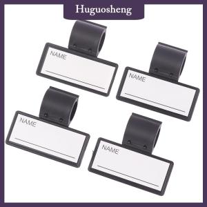 [huguosheng] 1 5Pcs Name Tag Stethoscope Identification Tags Id Custom Magnets Holder Clip Badgelabel Tube Nametags Magnetic Plate Badges
