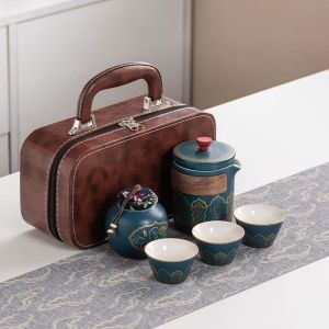 Boyfriend gift Portable Travel Teapot Set Tea Fine Gift For Father for Boss for business gift