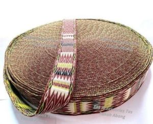 Tali Webbing / Bisban Tas Motif Bahan Katun 5 cm (Meteran)