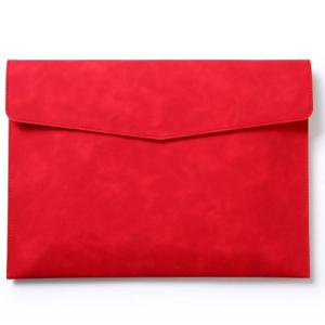 Water Resistant PU Leather Folder Document Organiser Storage Case Magnetic Closure 100 Sheets Capacity For School Office