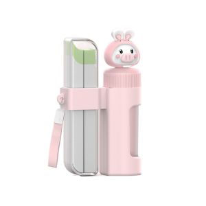 REEBO Mint Flavor Piggy Ear Line Cleaner Effective Paper Line Pierced Ear Cleaning Convenient Anti-Blocking Disposable Piercing Cleaning Line Tool for Adults