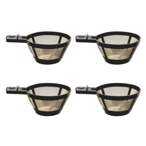 4Pcs Reusable Coffee Filters 80 Mesh Premium Coffee Basket 80 Mesh Crafted For Consistent Coffee Quality