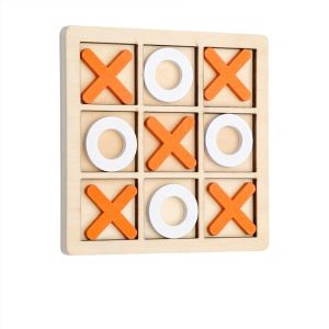 Tic Tac Toe Board Game Mainan Edukasi Tradisional Kayu Chess XO Wooden Toys