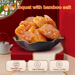 Loquat Dried Fruit Pure Loquat Herbal Drops - Bamboo Salt & Licorice Blend  Natural Cough Relief  Vegan Throat Comfort Candies