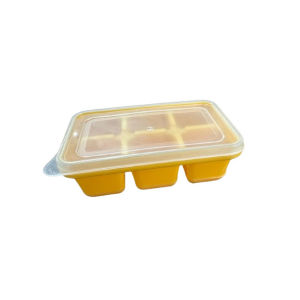 6 Holes Silicone DIY Ice Tray With Lid / Garlic Storage / DIY Chocolate Mould / Dulang Ais 6格冰格