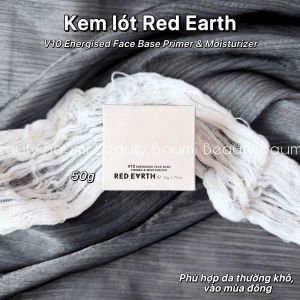 Kem lót dưỡng da ẩm mịn vỏ hồng Red Earth V10 Energised Face Base Primer And Moisturizer
