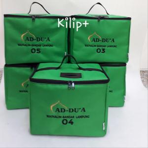 Qshop- Kotak Infaq /kotak Amal KILIP+ uk. 28x20x15cm bahan CANVAS BORDIR