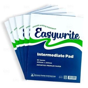 Intermediate - Easywrite White Writing Quiz Pad Paper Grade High School Supplies Lenghtwise Intermediate Papel 1234 idol