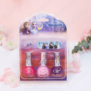 Bafada สำหรับ Disney S Frozen 2 Girl Play House ยาทาเล็บแต่งหน้าแต่งตัวชุดเด็กสติกเกอร์ทำเล็บมือทำด้วยมือ Diy ของเล่นแกล้งเล่นของเล่นเด็กผู้หญิงแต่งหน้าของเล่นของขวัญสำหรับเด็กผู้หญิง
