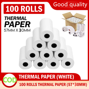 200 Rolls 57mm*40mm Thermal Paper for Thermal Printer (White)