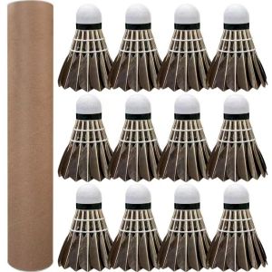 YARIKE 3/6/12Pcs Badminton Ball Sport Training Black Goose Feather Durable Badminton Professional