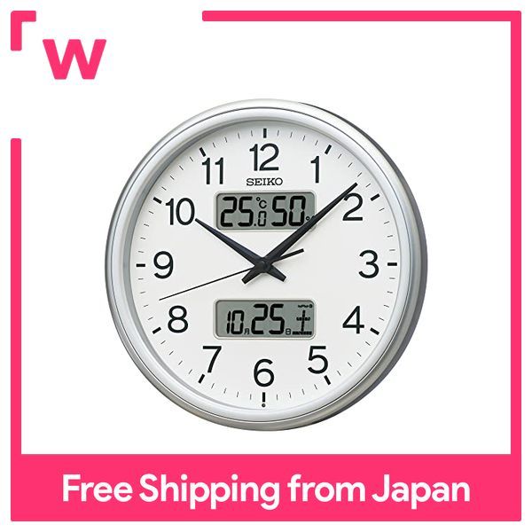 Seiko Clock cuckoo clock, electric wave, analog, calendar, temperature